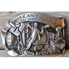 Vintage 1982 American Railroad Limited Edition #690 Arroyo Grande Buckle Co. Belt Buckle.